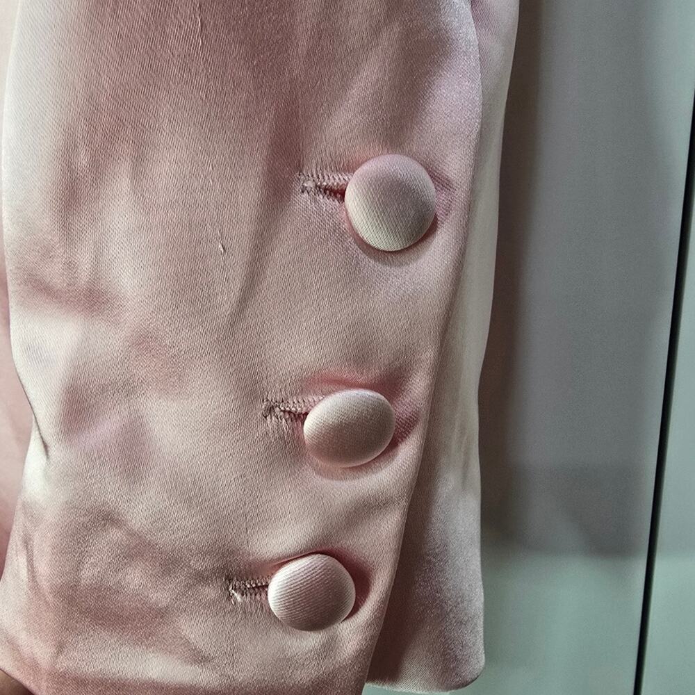 NWT Good American Pink Satin Blazer – Size 0 - Picture 11 of 14